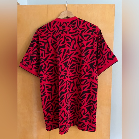 Adidas Originals Allover Print Jersey - Red - Picture 3 of 7